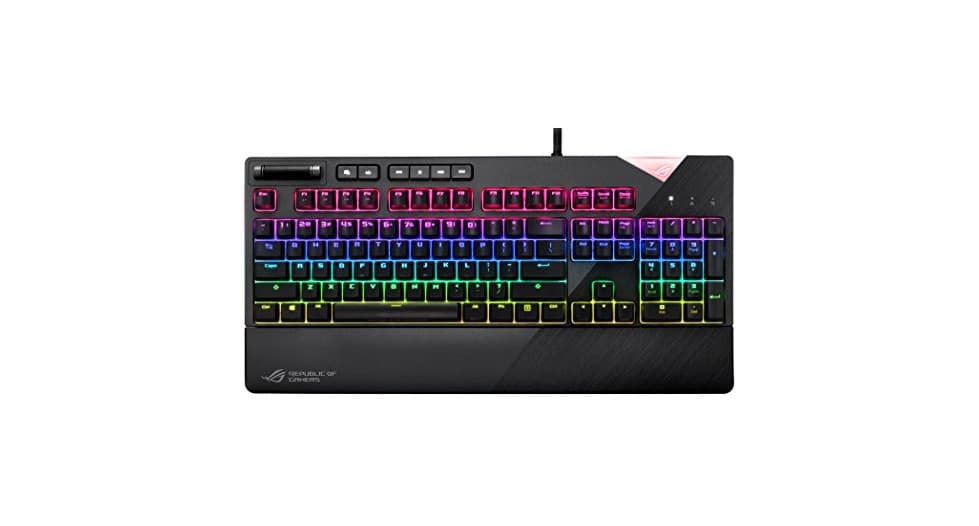 Electronic Asus Rog Strix Flare - Teclado Mecánico con interruptores Cherry MX RGB