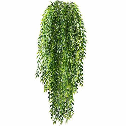 Lugar HUAESIN 2Pcs Planta Colgante Artificial 94cm Enredadera Artificial Colgante Plasico Plantas Rama