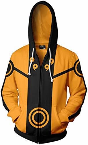 Fashion FLYCHEN Hombre Sudaderas con Capucha Naruto Figura Impresa Sudadera Naruto Shippuden Anime