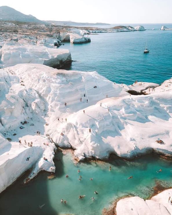 Lugar Sarakiniko Beach