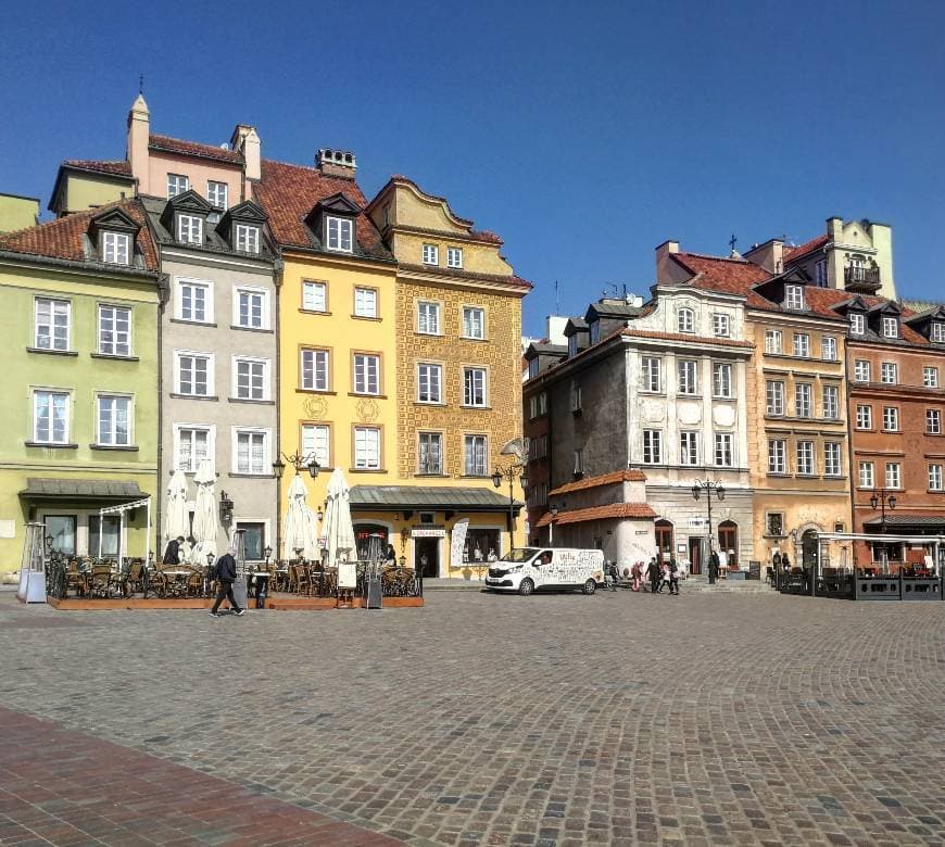 Place Old Town Market Square, Warsaw, Poland 