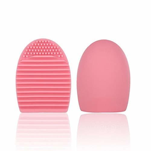 Beauty 1PC Makeup Brush Cleaning Silicone Glove Egg Makeup Brush Washing Scrubber Board