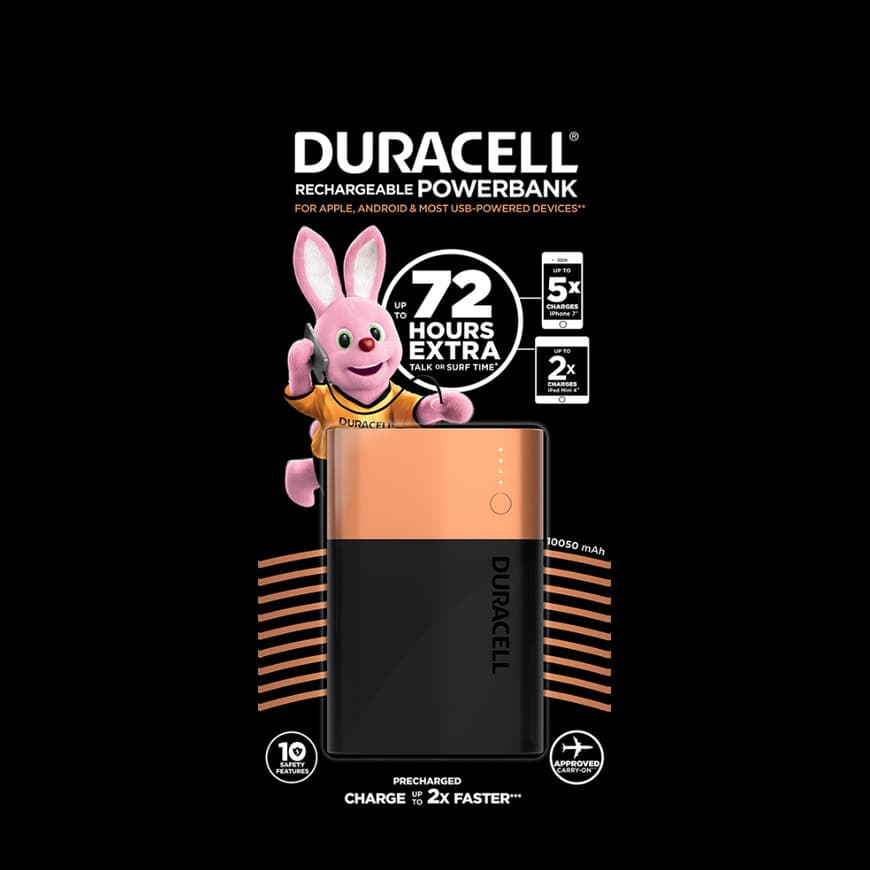 Product Powerbank Duracell 10050 mAh