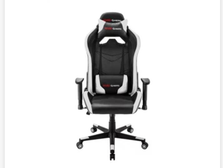 Fashion Cadeira Gaming MARS GAMING MGC3BW (Até 150 kg - Elevador a G