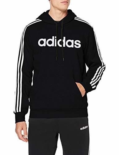 Place Adidas E 3S PO FL Sudadera con Capucha, Hombre, Negro