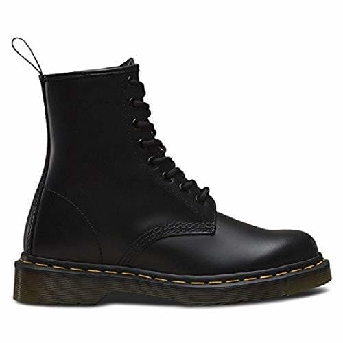 Moda Dr. Martens 1460 8 Eye Boot, Botas de cuero Unisex, Negro