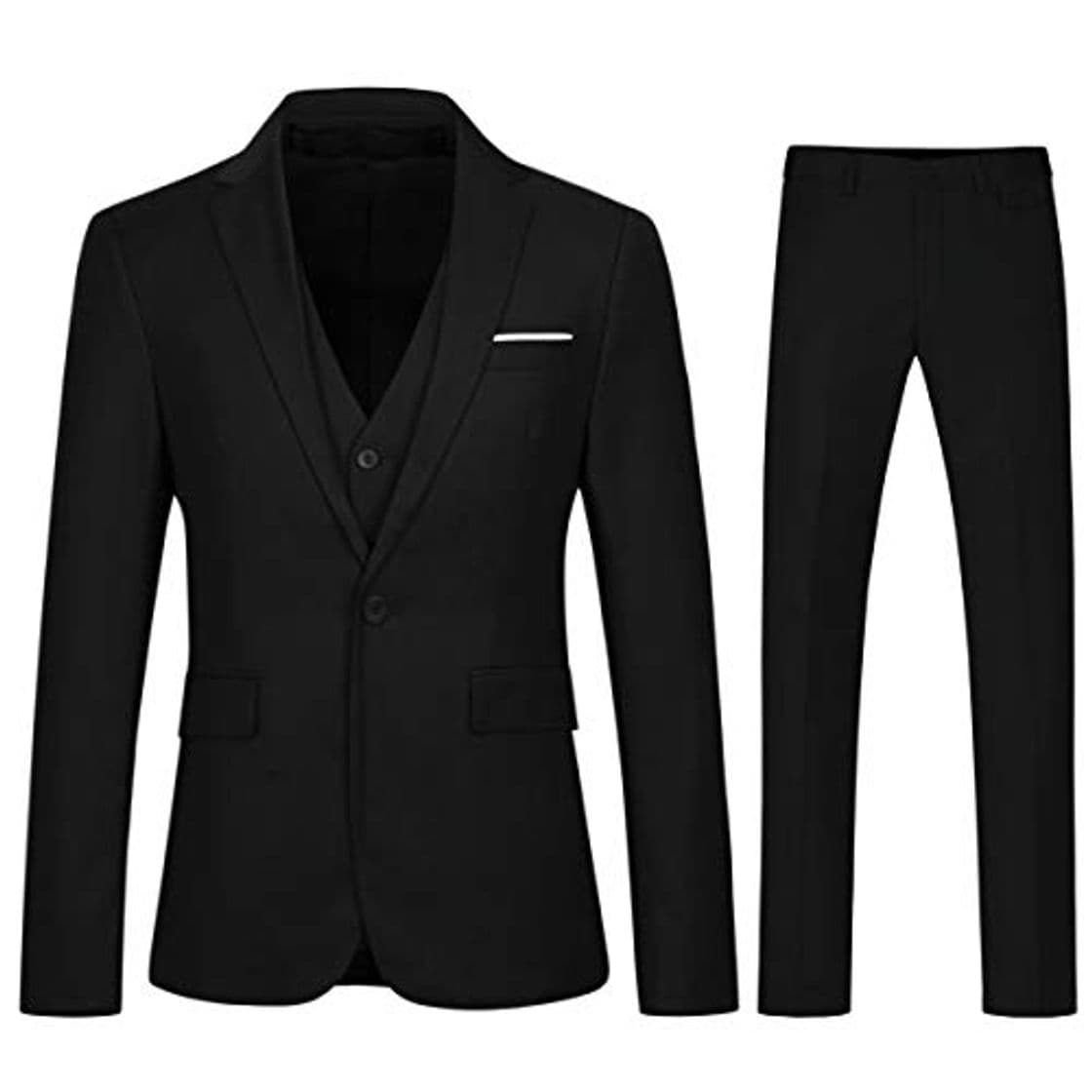 Fashion Trajes de Hombre de 3 Piezas Slim Fit Traje Formal de Boda de Negocios