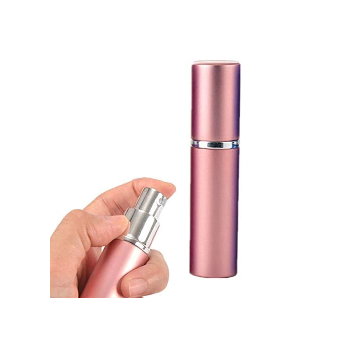 Fashion JZTRADING Perfumador Recargable Vaporizador Perfume Recargable Botellas de Viaje Accesorios de Viaje Perfume Botella Botella de Spray vacía Pink