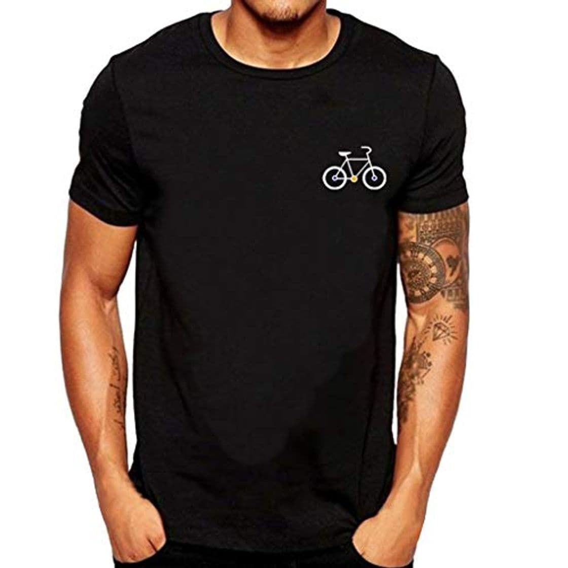 Product Manga Corta Camiseta Hombres Nuevo Verano Dibujos Animados Bicicleta Patrones Impresos Blusa Superior Tops Calavera 2019 Moda