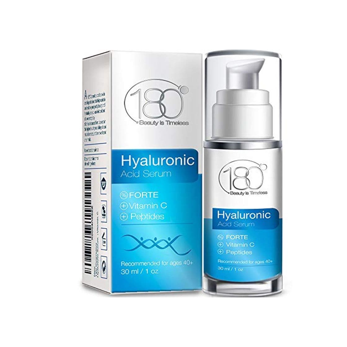 Beauty Serum de ácido hialurónico Forte & Vitamina C de 180 Cosmetics. No necesita jeringuillas serum