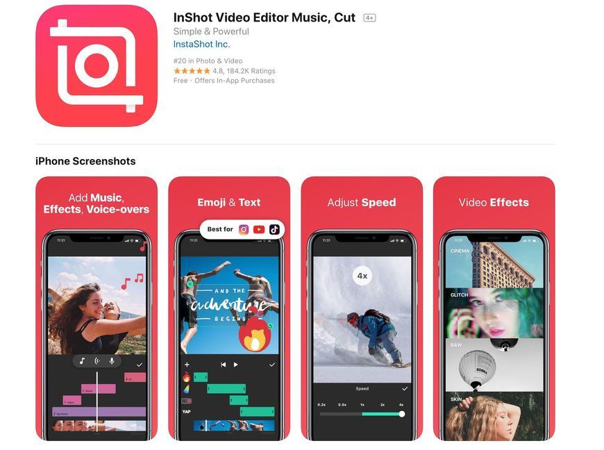 App InShot - Editor de vídeo