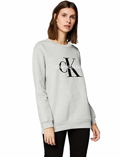 Lugar Calvin Klein Core Monogram Logo Sweatshirt Sudadera, Gris