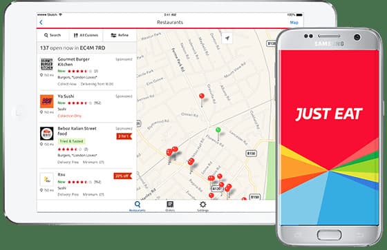 App Just eat es comida domicilio