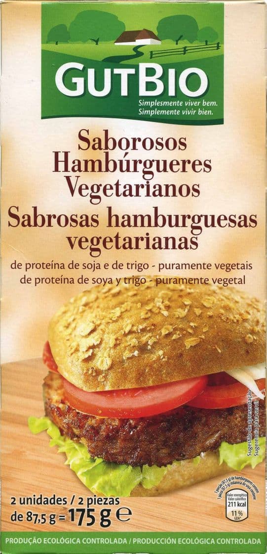 Product Hamburguesas vegetarianas trigo y soja