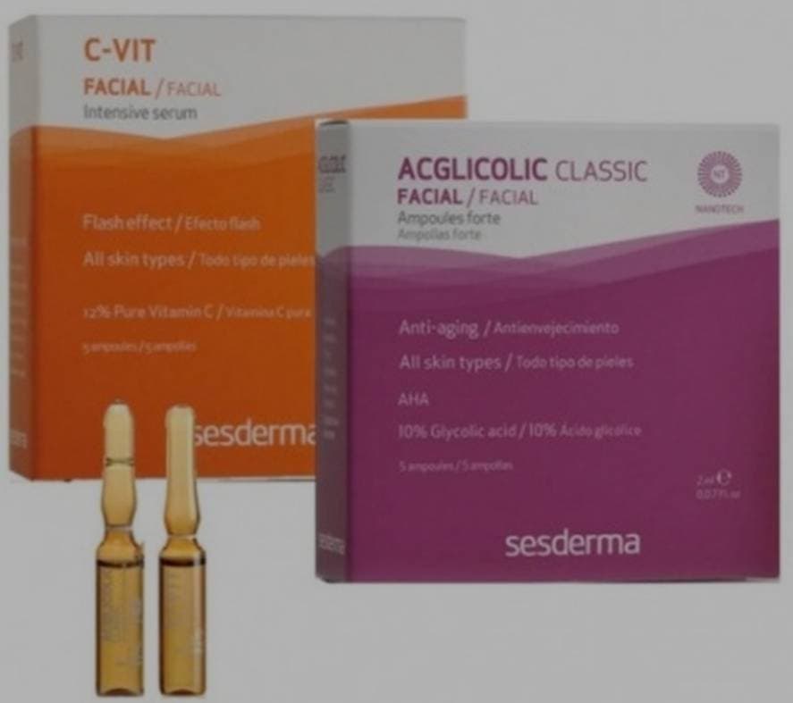 Producto Pack Ampolas glicolic Classic Forte & C-Vit Intensive Serum