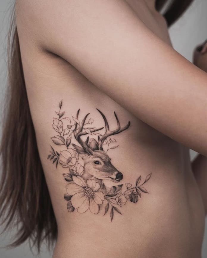 Fashion Deer Tattoo