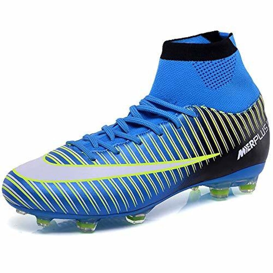 Fashion BOLOG Zapatos de Fútbol Hombre Spike Aire Libre Profesionales Atletismo Training Botas