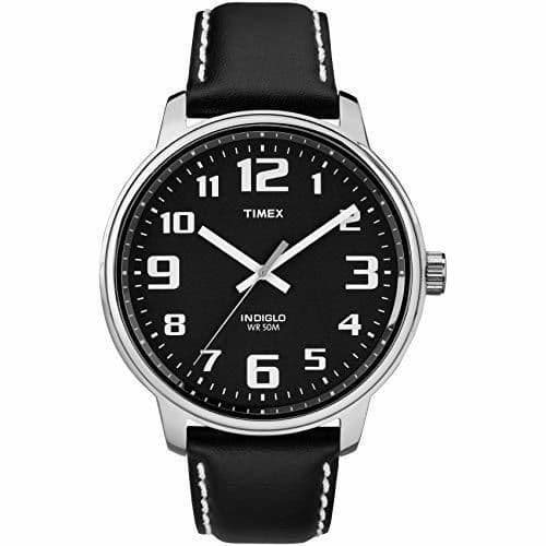 Place Timex T28071 - Reloj análogico de cuarzo con correa de cuero para