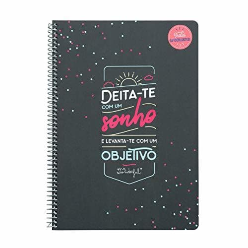 Place Mr. Wonderful Caderno-Deita-te com um sonho e Levanta