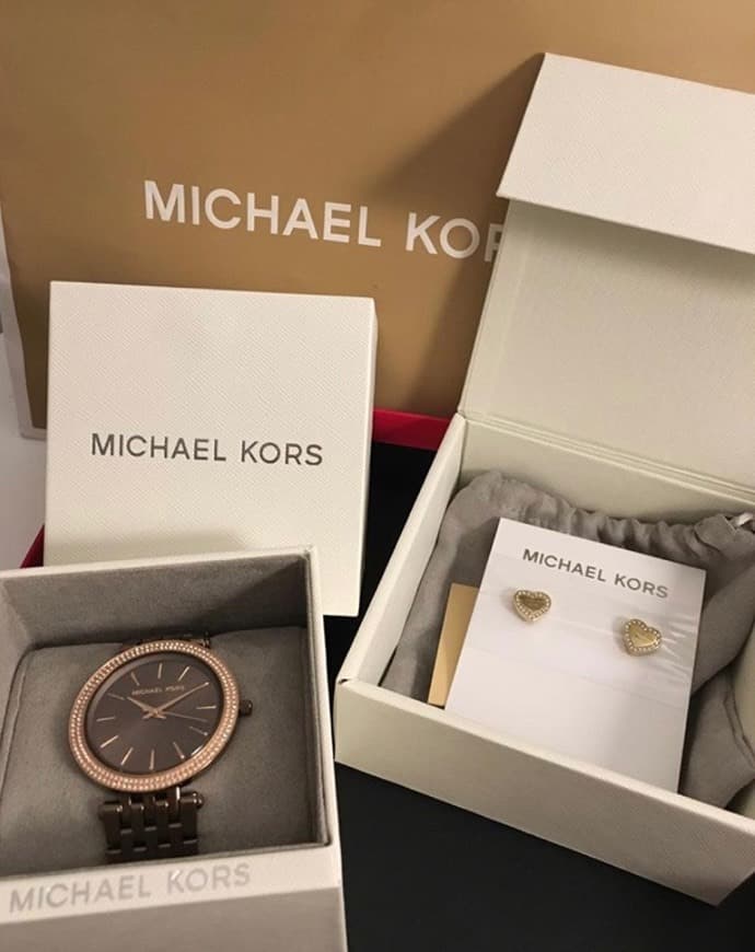 Fashion Reloj Darci En Tono Dorado Rosa Con Incrustaciones | Michael Kors