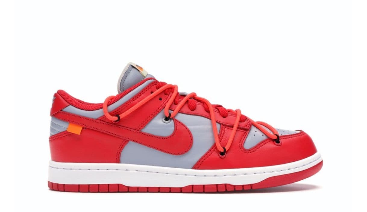 Moda Nike Dunk Low Off-White University Red - CT0856-600