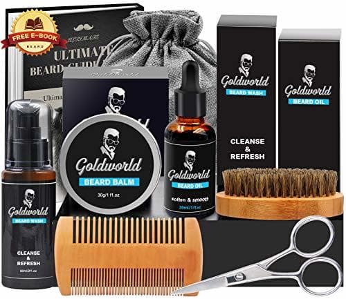 Belleza Kit Set Cuidado Barba con Libre Champu Barba