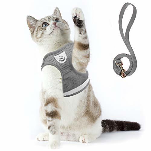 Producto Supet Arnés y Correa para Gato Chaleco Reflectante de Nylon Suave para