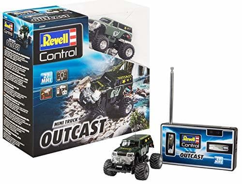 Lugar Revell-Mini RC Truck Outcast Juguetes a Control Remoto, Multicolor, Länge: ca. 8