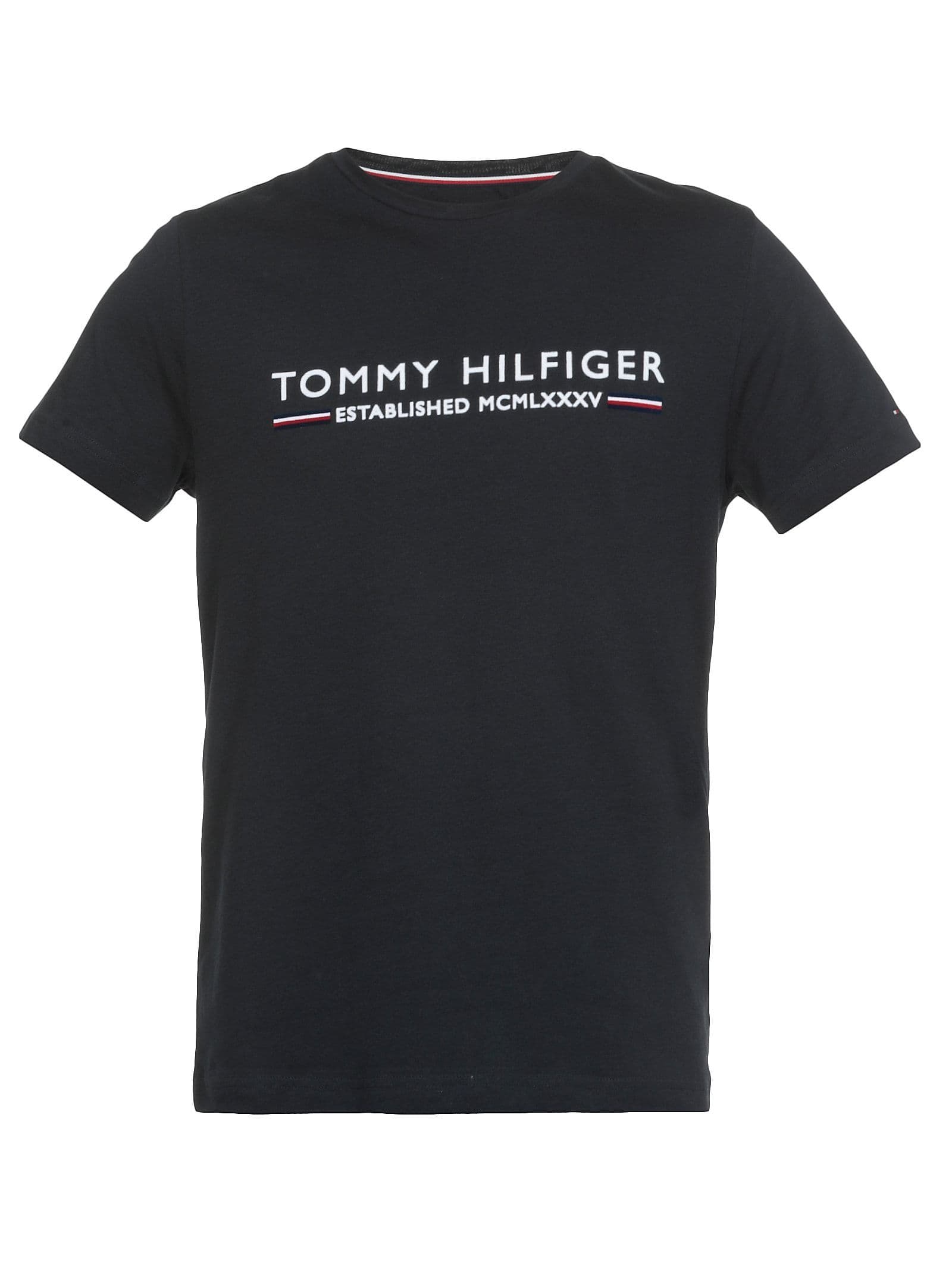 Fashion Tommy Hilfiger SS tee Logo Camiseta, Blanco