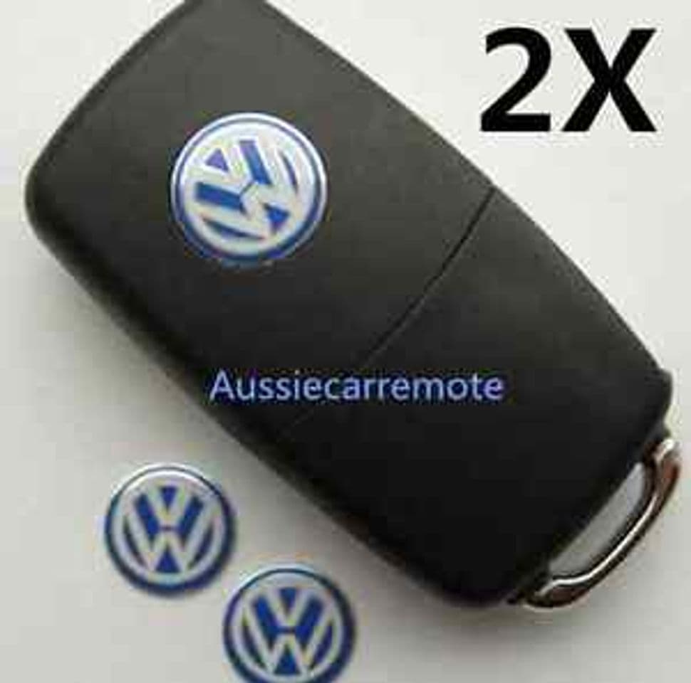 Producto 2X emblema logo Volkswagen 14mm adhesivo metalic