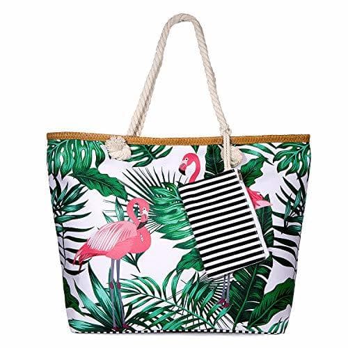 Producto SenPuSi Beach Bag Summer Canvas Shoulder Bag Holiday Travel Large Shoulder Bag