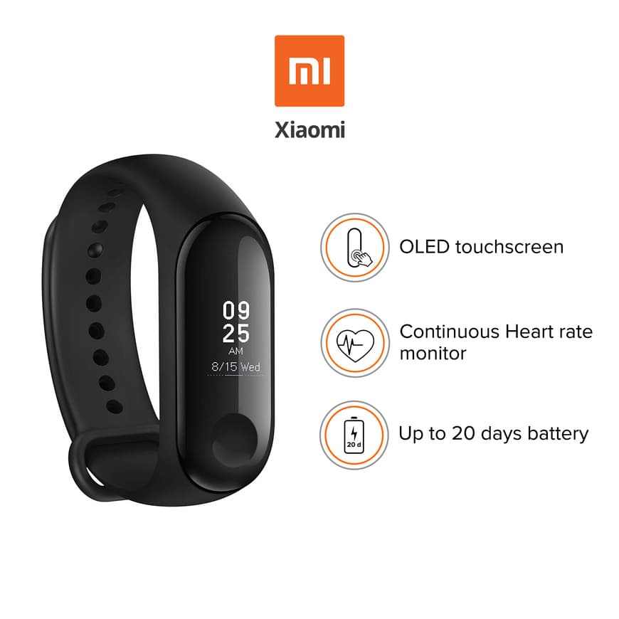 Fashion Mi Band 3 | All New-Large OLED touchscreen - Mi India