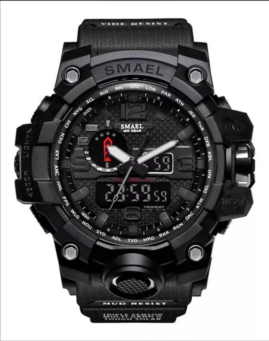 Fashion Reloj Militar para Hombres 50m Reloj de Pulsera Resistente al Agua Reloj de Cuarzo LED Reloj Deportivo Hombre relogios Masculino 1545 Reloj Deportivo Hombre S Shock CDQ@14