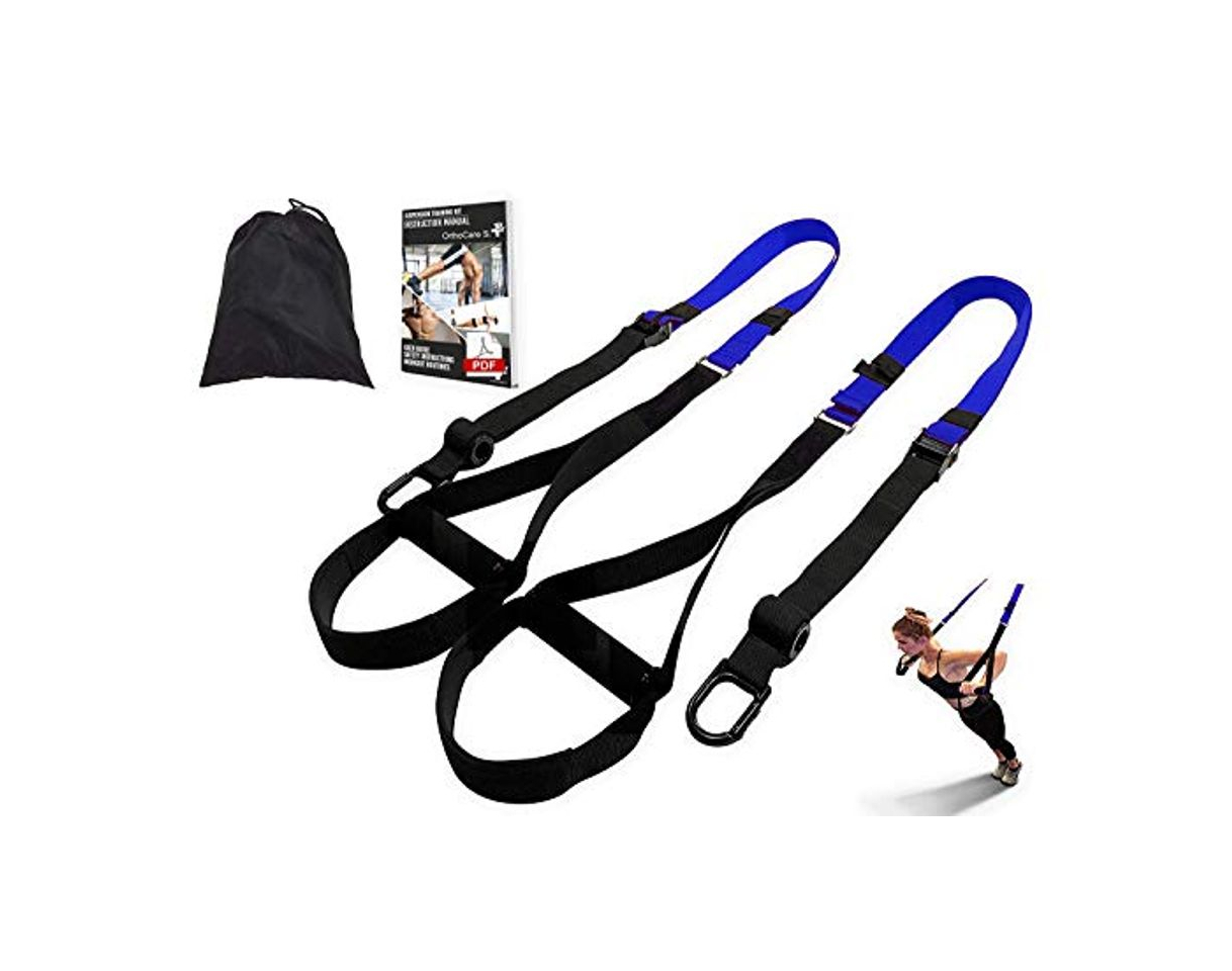 Fitness Ortho Care S Fitness - Entrenamiento en Suspension/Funcional con Cuerdas. Kit Multifuncion