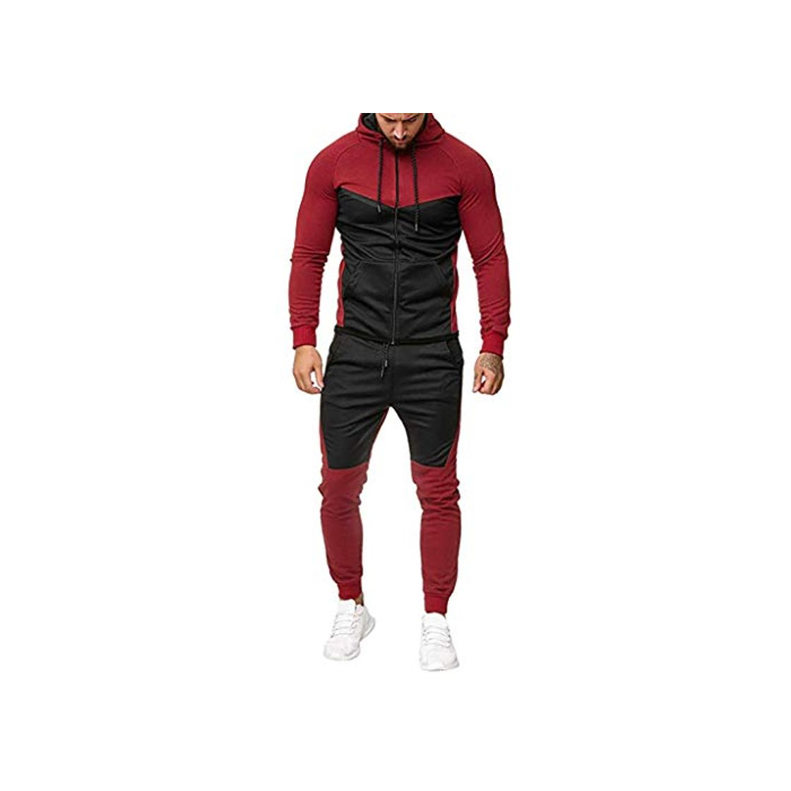 Product Mxjeeio Conjunto de Chándal de fútbol Deportivo con Capucha para Hombre Invierno