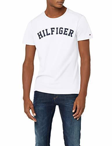 Fashion Tommy Hilfiger SS tee Logo Camiseta, Blanco