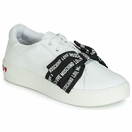 Lugar LOVE MOSCHINO LOVE MOSCHINO Bow Zapatillas Moda Mujeres Blanco