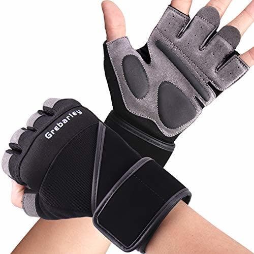 Producto Grebarley Fitness Gloves Levantamiento de Pesas, protección Total de la Palma, Transpirable,