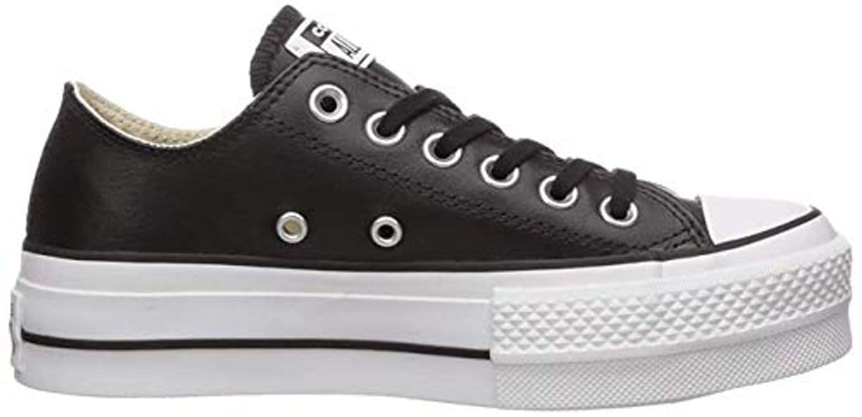 Fashion Converse Chuck Taylor CTAS Lift Ox Canvas, Zapatillas para Mujer, Blanco