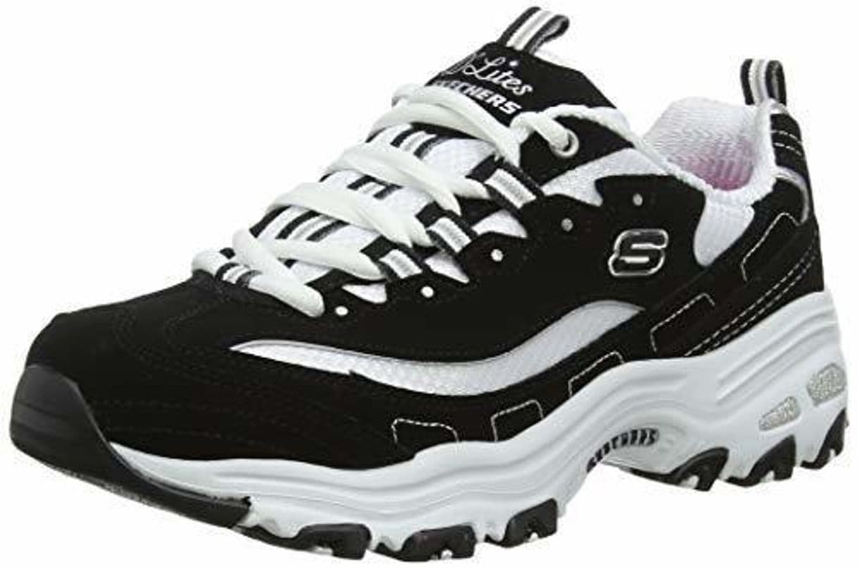 Moda Skechers D'LITES-Biggest Fan 11930, Zapatillas para Mujer, Negro