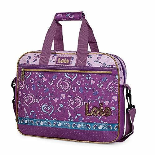 Product Lois - Maletín Portátil 15.6 Pulgadas Niña Estampada Cartera Infantil Capacidad para