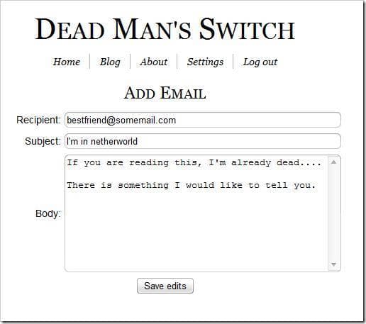 Fashion Dead Man's Switch