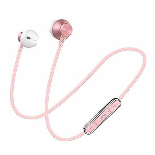 Electronic Rose Gold Sports Auriculares Bluetooth Auriculares para Teléfono Xiaomi Bass Auriculares Inalámbricos