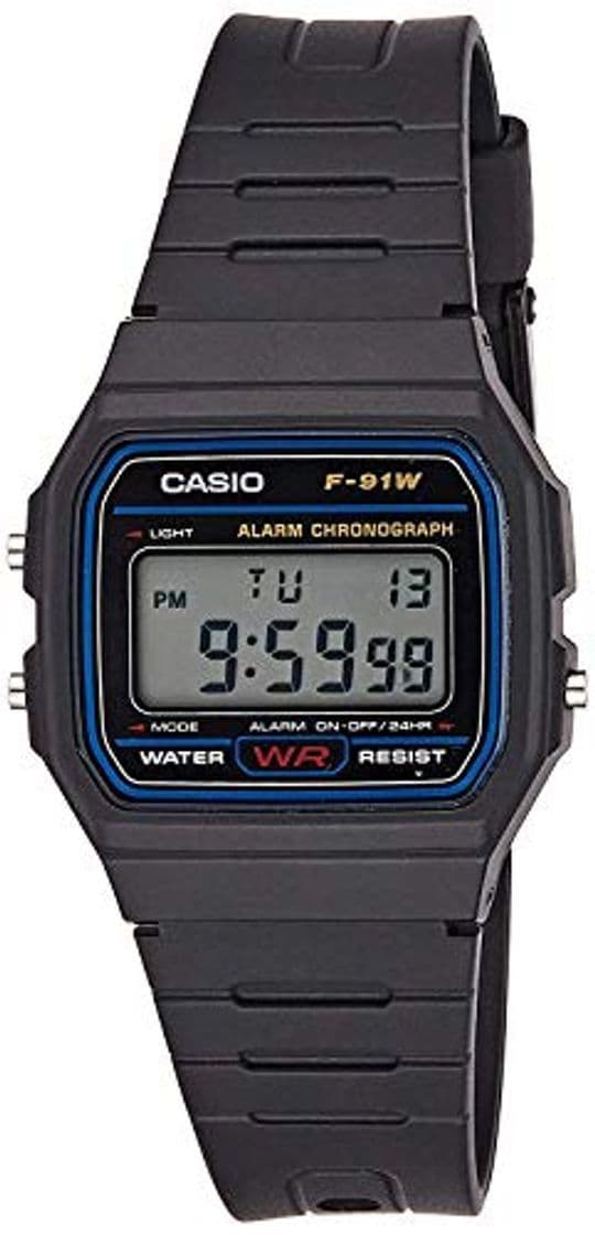 Fashion Reloj Casio Collection para Hombre F-91W-1YER