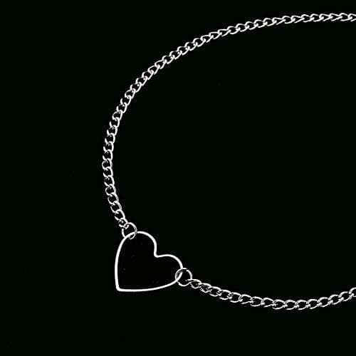 Belleza LWHRKSJC Gargantilla De Corazón Hueco Collares Para Mujer Collar De Collar De