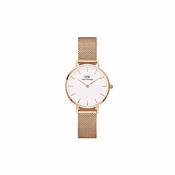 Fashion Daniel Wellington Reloj Analógico para Mujer de Cuarzo con Correa en Acero