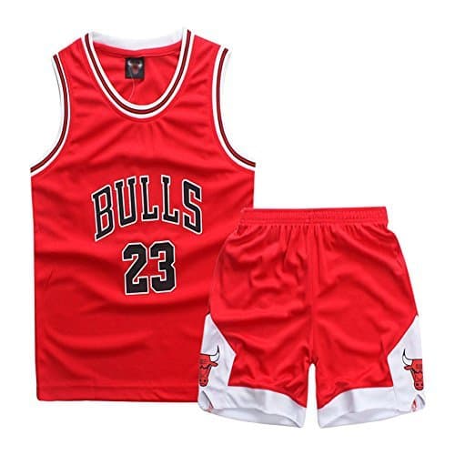 Juego Sokaly Niños Chicago Bulls Jorden # 23 Curry#30 James#23 Conjunto de Camiseta