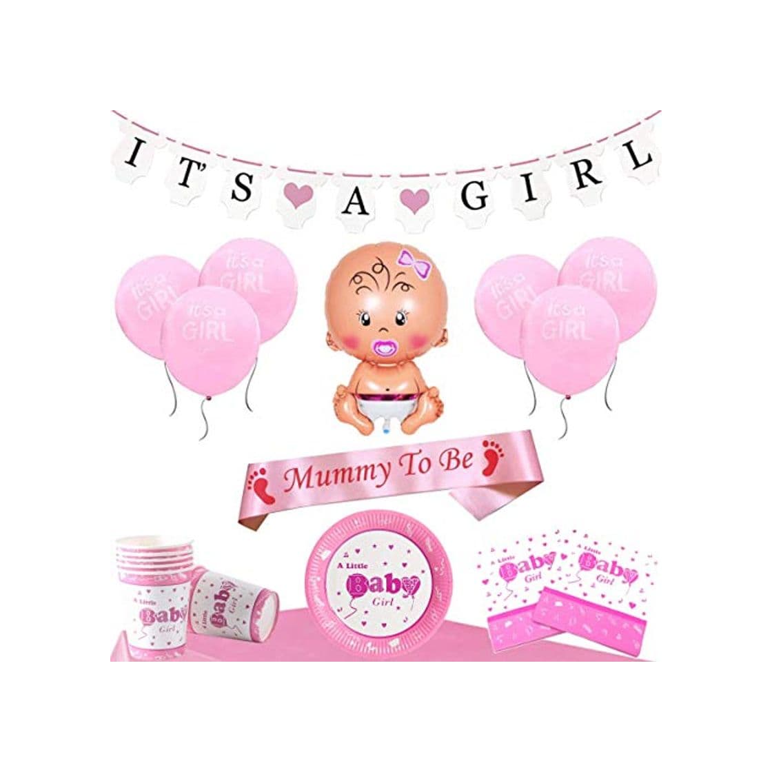 Producto Baby Shower Decoracion Set - Para un Its a Girl Niña Fiesta