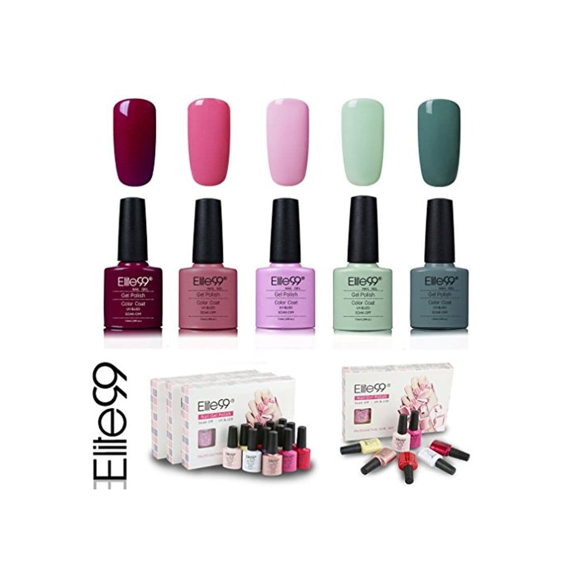 Product Elite99 Esmalte de Uñas Semipermanente Uñas de Gel UV LED Kit de