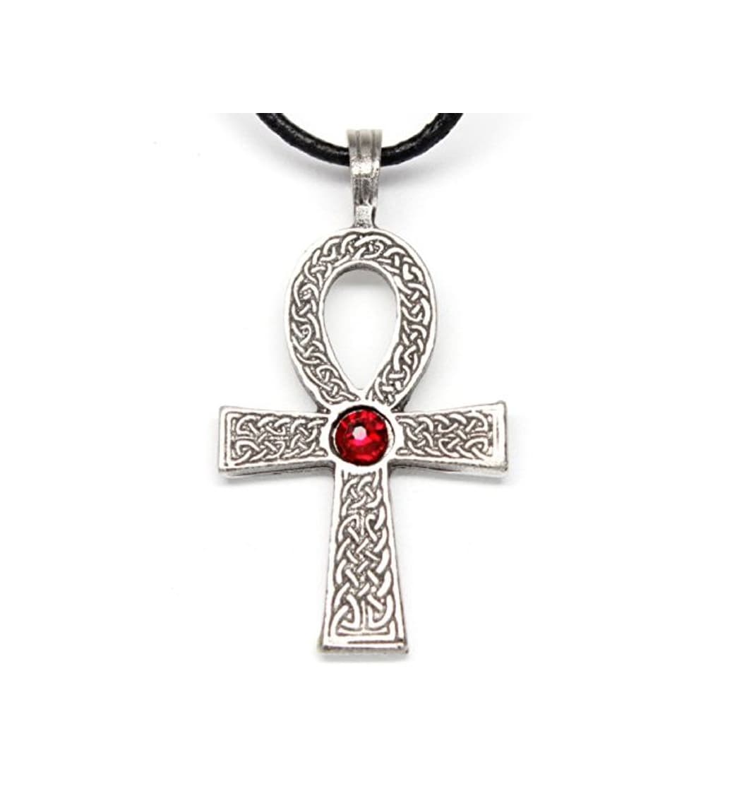 Product Trilogy Jewelry Pewter Ankh Colgante en Piel w